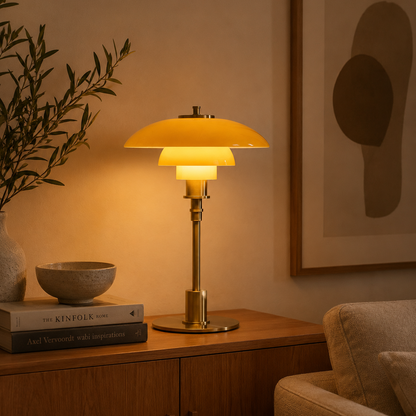 Duńska lampa stołowa designerska