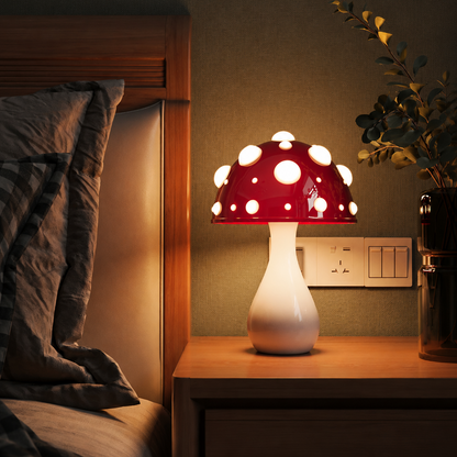 Designerska Lampa Stołowa Grzyb