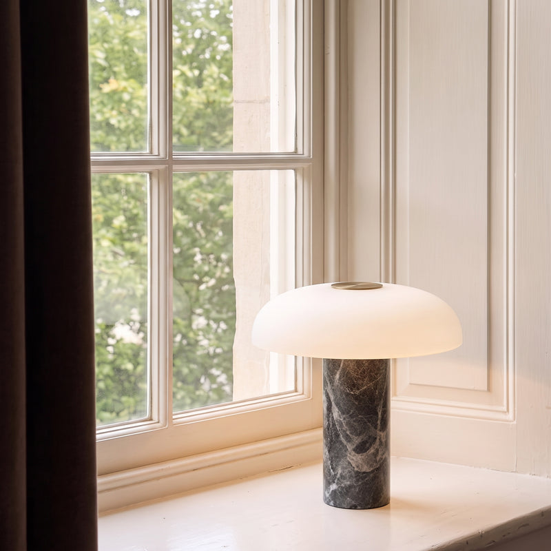 Pelar Marble Glass Table Lamp | Modern Table Lamp – Fjordlighting
